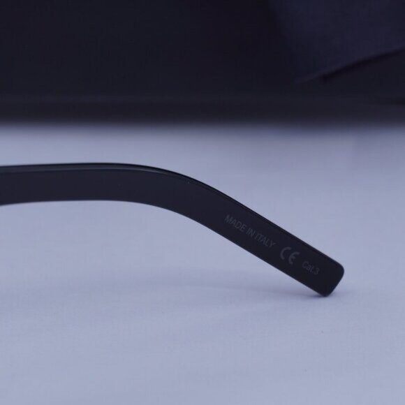 Saint Laurent SL432 SLIM 001 Aviator Sunglasses - Black - Picture 6 of 10